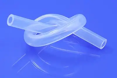 Tubo de silicona curado con platino