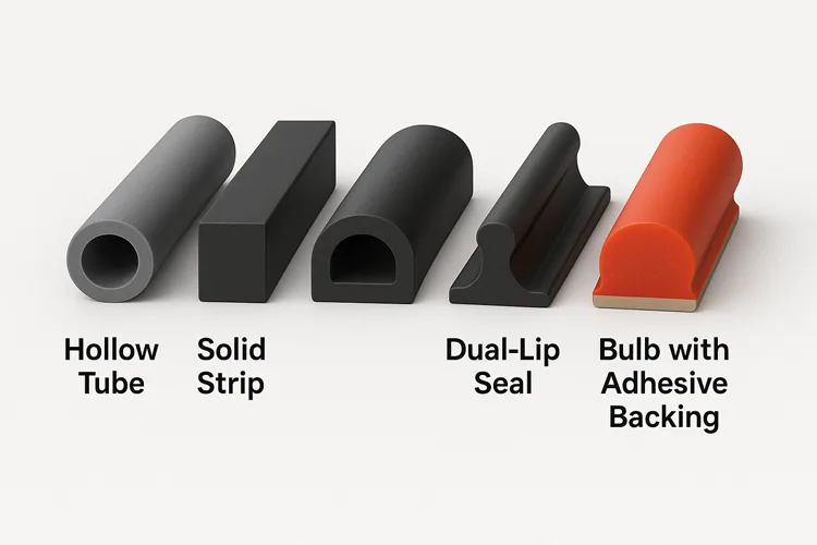 Joint en caoutchouc-Sections transversales-Affichage